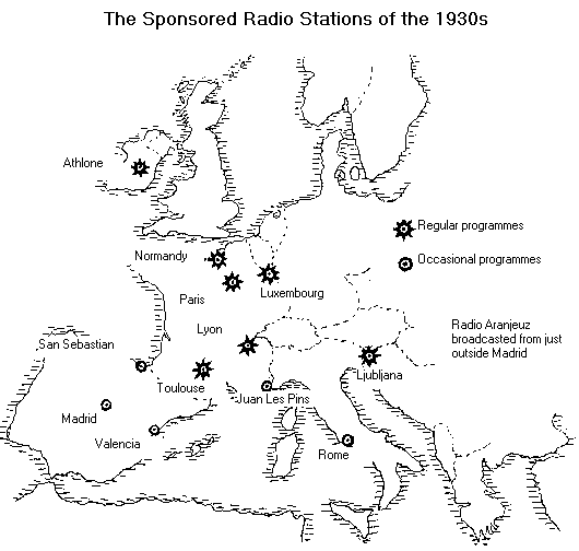 Sposored radio map